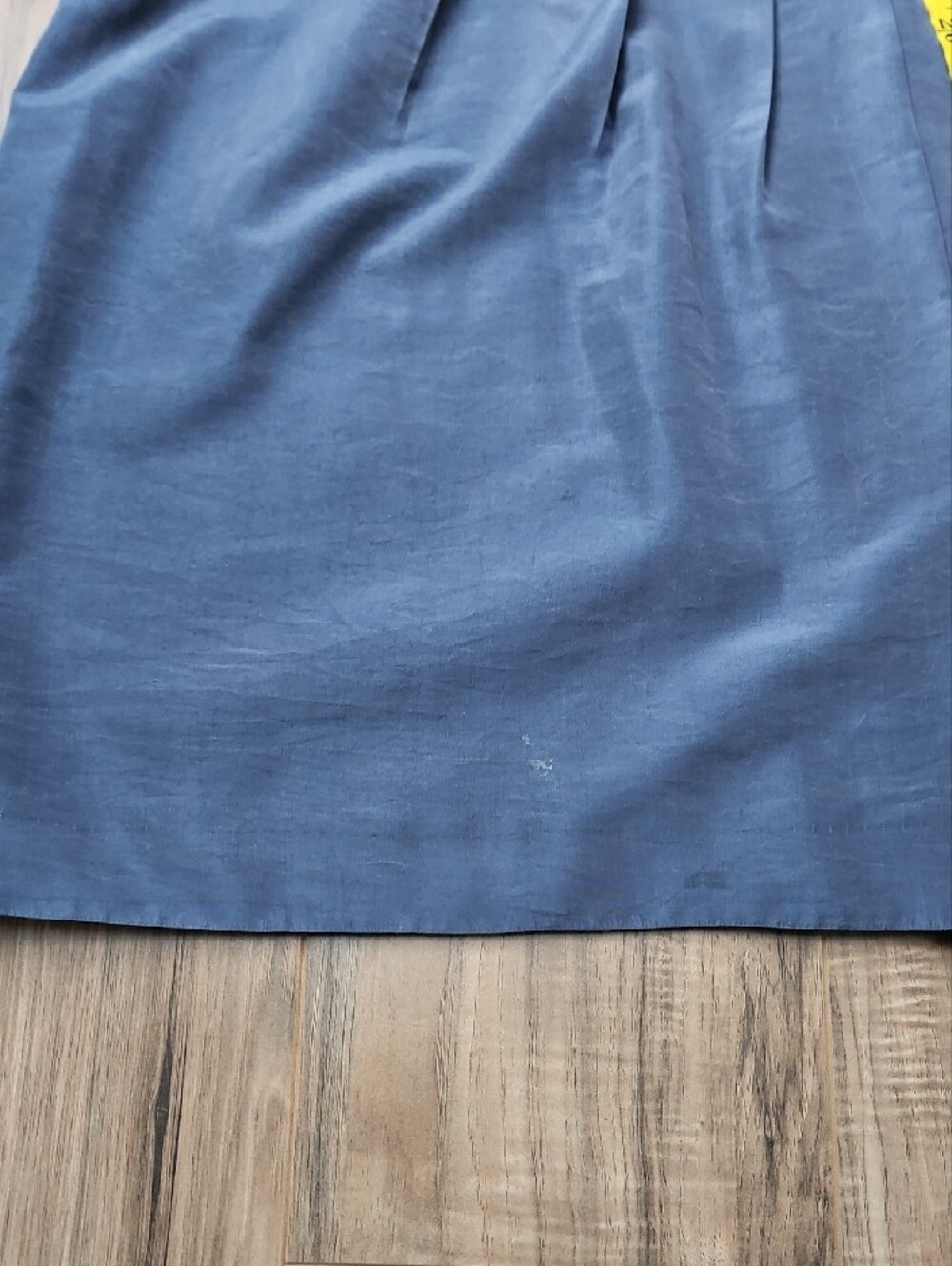 J. Crew Blue Ruffle V-Neck Mini Silk Dress 10 - Picture 9 of 11